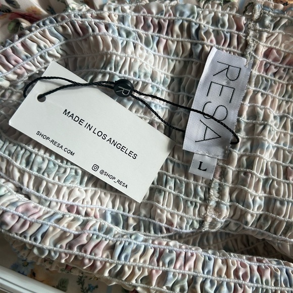 NWT RESA | Ashley Charleston Floral Smocked Midi Dress | Size Large - Picture 4 of 8